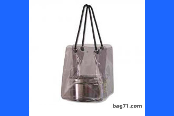 pvc transparent plastic handbag customized